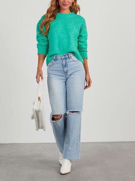 Milan Kiss Sweter w kolorze zielonym rozmiar: M. Zielone swetry Milan Kiss, m, bez wzorów, bez ramiączek. Za 214.19 zł.