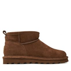 Śniegowce Bearpaw. Brązowe śniegowce Bearpaw, bez wzorów, bez zapięcia. Za 449.99 zł.