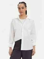 Champion Koszula 117204 Biały Oversize. Białe koszule Champion, l, bez wzorów, z bawełny, bez kołnierzyka, bez ramiączek. Za 179.99 zł.