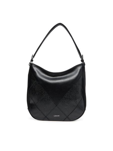Lasocki Torebka C-LSK-L-006-08 Czarny. Czarne torebki klasyczne Lasocki, bez wzorów, z materiału, bez dodatków. Za 189.99 zł.