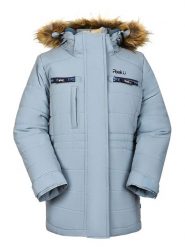 Peek U Parka zimowa "Frankie" w kolorze szarym rozmiar: 122. Szare płaszcze Peek U, na zimę, m, bez wzorów, bez kaptura. Za 299.95 zł.