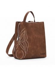 Desigual Plecak Goodall Sumy 25SAKP07 Brązowy. Brązowe plecaki Desigual, bez wzorów, ze skóry, bez dodatków. Za 189.99 zł.