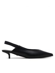 Max Mara Czółenka Slingy 2514521111600 Czarny. Czarne czółenka Max Mara, bez wzorów, ze skóry, bez obcasa, bez zapięcia. Za 1,749.00 zł.