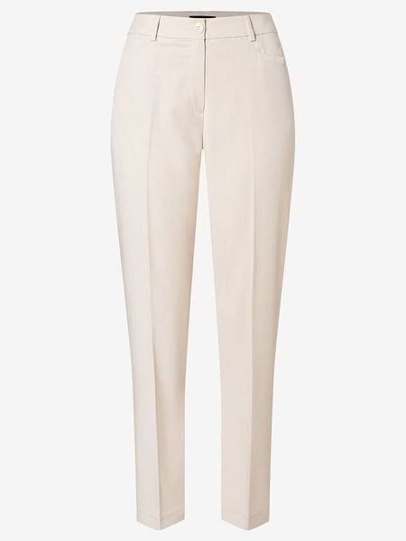 More & More Spodnie w kolorze kremowym rozmiar: 38. Brązowe spodnie materiałowe More & More, bez wzorów, z materiału, z podwyższonym stanem. Za 156.98 zł.