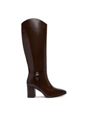 LAUREN RALPH LAUREN Kozaki Rlyn Bk T Hl Bo Tal 802P12879002 Brązowy ciemny. Brązowe kozaki Lauren Ralph Lauren, bez wzorów, ze skóry, bez obcasa, na słupku, bez zapięcia. Za 1,599.00 zł.