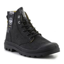 Buty Palladium Pampa SurPlus 74389-008-M Black czarne. Czarne buty treningowe bez wzorów, z materiału, bez zapięcia. Za 572.15 zł.