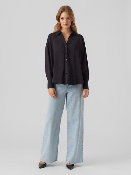 Vero Moda Bluzka "Queeny" w kolorze czarnym rozmiar: XS. Czarne bluzki Vero Moda, xs, bez wzorów, z lyocellu, bez kołnierzyka, bez ramiączek. Za 61.60 zł.