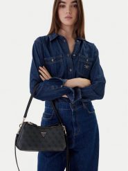 Guess Torebka Noelle II Mini HWBG96 72730 Szary. Szare torebki klasyczne Guess, z aplikacjami, ze skóry, bez dodatków. Za 589.99 zł.