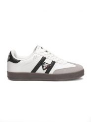Leone Heritage damskie trampki. Białe trampki LEONE 1947 APPAREL, bez wzorów, z materiału, retro, bez zapięcia. Za 126.26 zł.