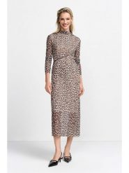 Rich&Royal Sukienka w kolorze beżowo-brązowym rozmiar: S. Brązowe sukienki Rich&Royal, na co dzień, s, bez wzorów, bez kołnierzyka, bez ramiączek, midi, proste. Za 236.05 zł.