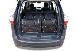 Torby Do Bagażnika Ford Grand C-Max 2010-2015 5Szt Kjust. Czarne torby podróżne KJUST, bez wzorów, z kauczuku. Za 1,491.00 zł.