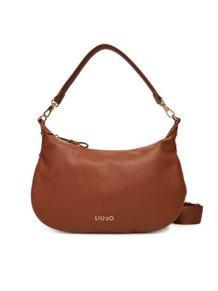 Liu Jo Torebka Esc M Hobo AF5133 E0058 Brązowy. Brązowe torebki klasyczne Liu Jo, bez wzorów, ze skóry, bez dodatków. Za 629.99 zł.