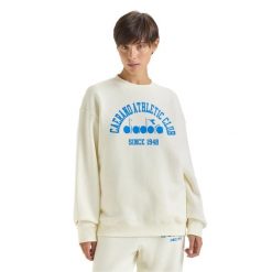 Bluza DIADORA SWEATSHIRT CREW 1948 ATHL. CLUB. Szare bluzy Diadora, m, bez wzorów, z bawełny, sportowe, bez ramiączek, bez kaptura. Za 129.99 zł.