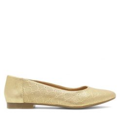 Baleriny Lasocki. Żółte baleriny Lasocki, bez wzorów, bez obcasa, bez zapięcia. Za 119.99 zł.
