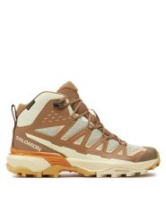 Salomon Trekkingi X Ultra 360 Edge Mid Gore-Tex L47462700 Brązowy. Brązowe buty trekkingowe Salomon, z gore-texu, bez zapięcia. Za 819.99 zł.