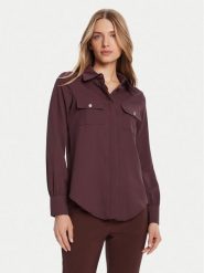 Rinascimento Koszula CFC0125777003 Brązowy Regular Fit. Brązowe koszule Rinascimento, s, bez wzorów, z syntetyku, bez kołnierzyka, bez ramiączek. Za 309.99 zł.