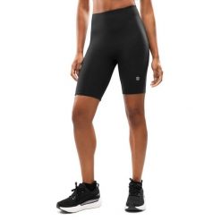 Damskie krótkie legginsy kolarki do biegania Fitness Siroko Thames Black. Czarne legginsy SIROKO, bez wzorów, z tkaniny, krótkie. Za 148.00 zł.