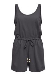 ONLY Kombinezon "Ellie" w kolorze antracytowym rozmiar: M. Czarne kombinezony ONLY, m, bez wzorów, bez kołnierzyka, bez ramiączek. Za 52.79 zł.