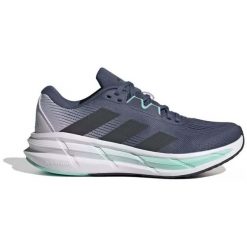 Buty do biegania Adidas damskie ID8739. Niebieskie buty do biegania adidas, na lato, bez wzorów, z materiału, bez zapięcia, do biegania. Za 376.45 zł.