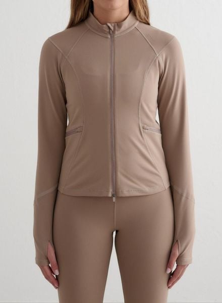 Damska kurtka odblaskowa, ocieplana Reflective Warming Zip brązowa. Brązowe kurtki AIM'N, m, bez wzorów, z materiału, bez kaptura. Za 435.00 zł.
