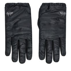 Rękawiczki Elmer. Czarne rękawiczki Elmer, bez wzorów, z dzianiny. Za 239.99 zł.