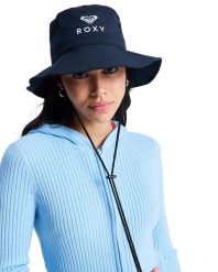 Kapelusz bucket dla Kobiety ROXY SUN ADDICTION Czarny. Szare kapelusze Roxy, bez wzorów, z elastanu. Za 149.99 zł.