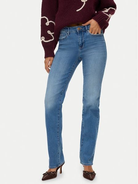 Vero Moda Jeansy Flash 10306823 Niebieski Straight Fit. Niebieskie jeansy Vero Moda, s, bez wzorów, z bawełny. Za 160.99 zł.