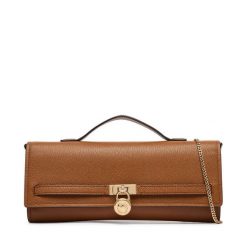 Torebka MICHAEL Michael Kors. Brązowe kopertówki MICHAEL Michael Kors, bez wzorów, bez dodatków. Za 1,019.00 zł.