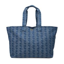 Torebka Lacoste. Niebieskie shopper bag Lacoste, bez wzorów, bez dodatków. Za 439.99 zł.