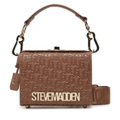 Torebka Steve Madden. Brązowe torebki klasyczne Steve Madden, bez wzorów, klasyczne, bez dodatków. Za 299.99 zł.