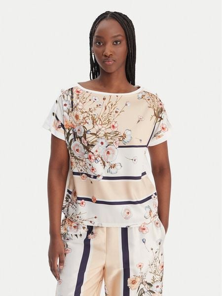 Liu Jo T-Shirt WA6437 J6308 Beżowy Regular Fit. Brązowe t-shirty Liu Jo, l, bez wzorów, z syntetyku, bez kołnierzyka, bez ramiączek. Za 389.99 zł.