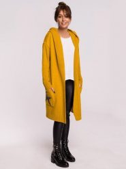 Be Wear Kardigan w kolorze musztardowym rozmiar: L/XL. Żółte swetry Be Wear, l, bez wzorów, bez ramiączek. Za 210.81 zł.