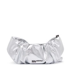 Torebka Karl Lagerfeld Jeans. Szare torebki klasyczne Karl Lagerfeld Jeans, bez wzorów, z jeansu, klasyczne, bez dodatków. Za 549.99 zł.