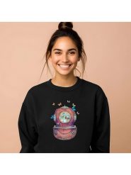 WOOOP Bluza "Inner space square" w kolorze czarnym rozmiar: XXL. Czarne bluzy Wooop, xxl, bez wzorów, z bawełny, bez ramiączek, bez kaptura. Za 108.99 zł.