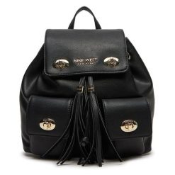Plecak Nine West. Czarne plecaki Nine West, bez wzorów, bez dodatków. Za 269.99 zł.