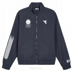 Kurtka tenisowa Diadora Track Jacket Sports. Niebieskie kurtki do biegania Diadora, s, bez wzorów, z dresówki, bez kaptura, do biegania. Za 265.30 zł.