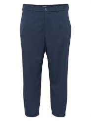 Kaffe Spodnie chino w kolorze granatowym rozmiar: 50. Niebieskie chinosy Kaffe, bez wzorów, z podwyższonym stanem. Za 217.99 zł.