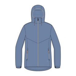 Ciepła kurtka żeglarska damska Decathlon 100. Niebieskie kurtki TRIBORD, l, bez wzorów, z materiału, klasyczne, z kapturem. Za 179.99 zł.