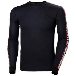 Bluza Helly Hansen lifa stripe crew. Czarne bluzy Helly Hansen, xl, bez wzorów, z materiału, bez kaptura. Za 243.00 zł.