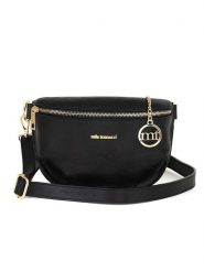 Mia Tomazzi Skórzana saszetka "Eginardo" w kolorze czarnym - 23 x 17 x 8 cm rozmiar: onesize. Czarne nerki i saszetki Mia Tomazzi, bez wzorów, z materiału, sportowe, bez dodatków. Za 248.58 zł.