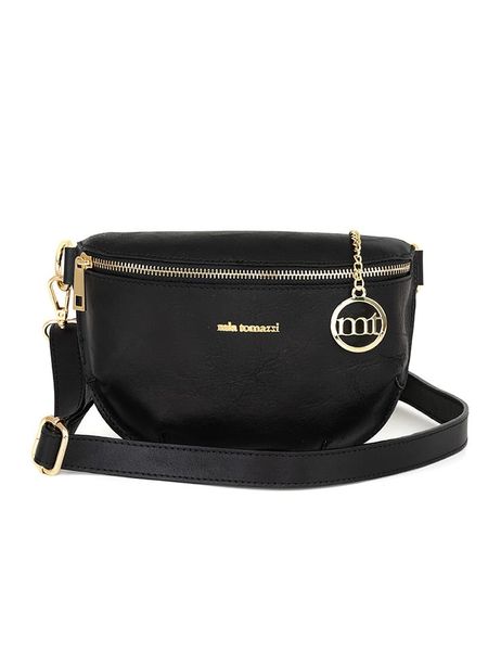 Mia Tomazzi Skórzana saszetka "Eginardo" w kolorze czarnym - 23 x 17 x 8 cm rozmiar: onesize. Czarne nerki i saszetki Mia Tomazzi, bez wzorów, z materiału, sportowe, bez dodatków. Za 248.58 zł.