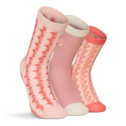 Skarpetki bawełniane 3-pak Lifestyle Siroko Monogram Pink. Czerwone skarpetki SIROKO, bez wzorów, z bawełny. Za 75.00 zł.