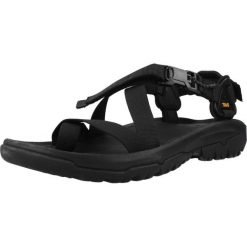 Sandały TEVA W HURRICANE TERR Czarny. Czarne sandały Teva, bez wzorów, z tkaniny, sportowe, bez obcasa, bez zapięcia. Za 313.99 zł.