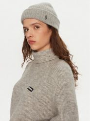 Polo Ralph Lauren Czapka 455954337004 Szary. Szare czapki zimowe Polo Ralph Lauren, bez wzorów, z materiału. Za 539.99 zł.
