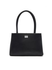 Tommy Jeans Torebka Tjw American Cool Med Tote AW0AW17297 Czarny. Czarne torebki klasyczne Tommy Jeans, bez wzorów, z jeansu, bez dodatków. Za 259.99 zł.
