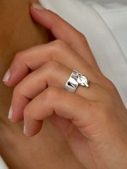 Eclat d'Argent Srebrny pierścionek rozmiar: 60. Szare pierścionki Eclat d'Argent, srebrne. Za 206.91 zł.