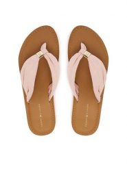 Tommy Hilfiger Japonki Th Ltr Footbed Summer Sandal FW0FW09194 Różowy. Czerwone japonki Tommy Hilfiger, bez wzorów, z materiału. Za 229.99 zł.