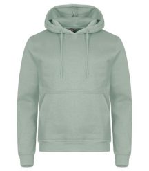 Clique Bluza z kapturem Miami z bawełny i poliestru z recyklingu – Sage Green. Zielone bluzy CLIQUE, m, bez wzorów, z bawełny, z kapturem. Za 166.63 zł.