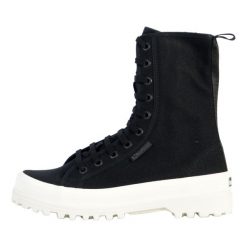 Buty damskie Superga 2341 Total matte. Czarne buty do biegania Superga, bez wzorów, z bawełny, bez zapięcia, do biegania. Za 524.65 zł.