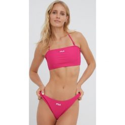 Fila dwuczęściowy strój kąpielowy kolor fioletowy miękka miseczka. Fioletowe bikini Fila, bez wzorów. W wyprzedaży za 154.99 zł.